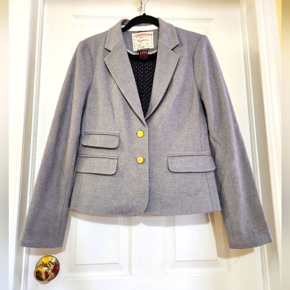 Cartonnier Grey Wool Viscose mix jacket, size 10